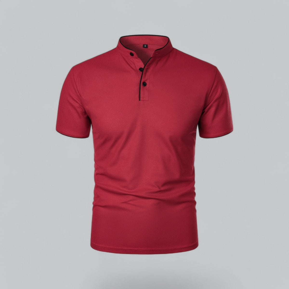 Polo sans col encolure souple