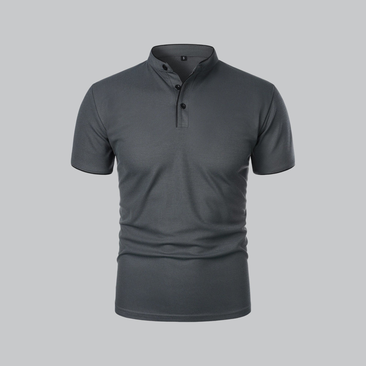 Polo sans col encolure souple