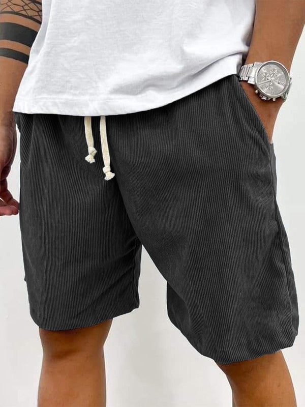 Short en velours côtelé taille élastique cordon homme – Seillans