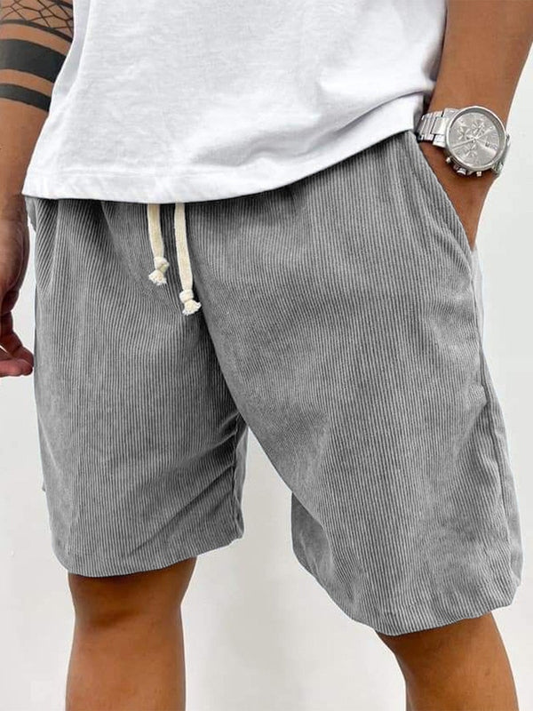 Short en velours côtelé taille élastique cordon homme – Seillans