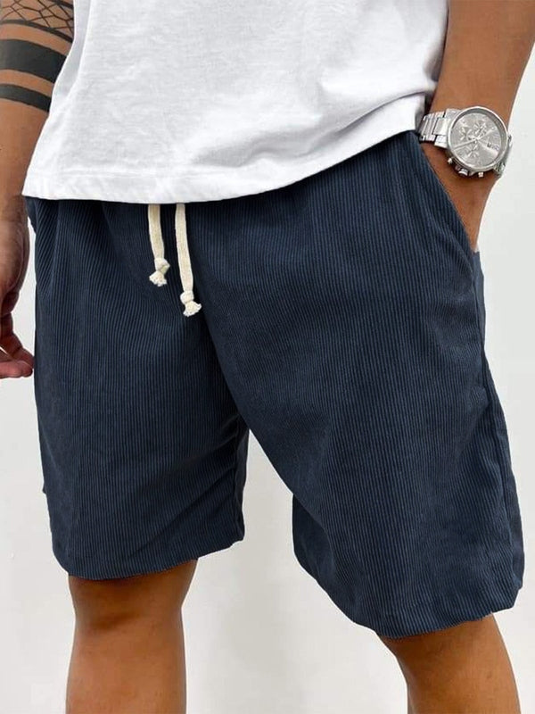 Short en velours côtelé taille élastique cordon homme – Seillans