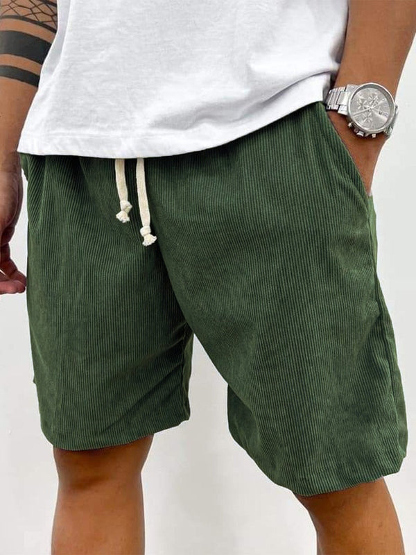 Short en velours côtelé taille élastique cordon homme – Seillans