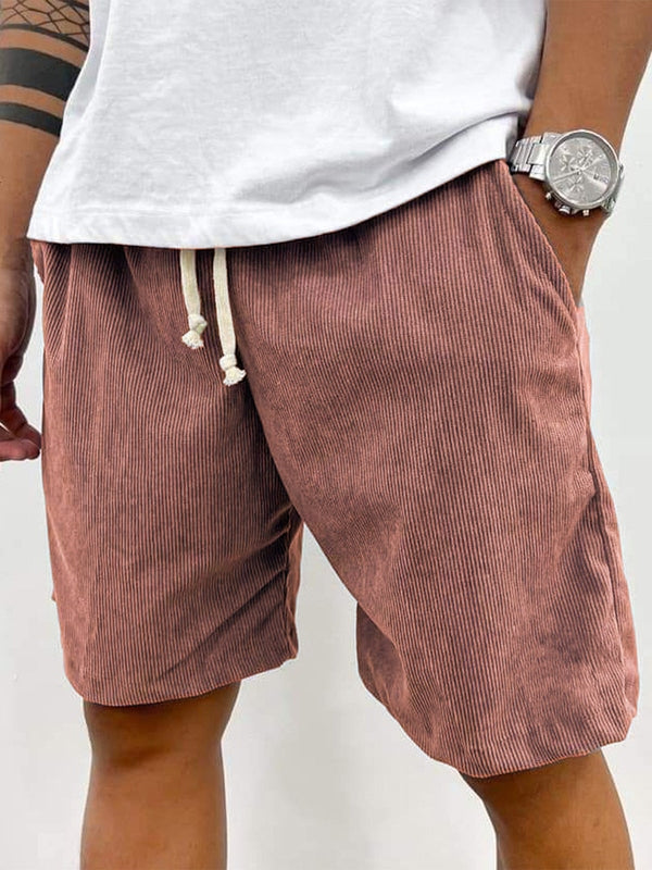Short en velours côtelé taille élastique cordon homme – Seillans