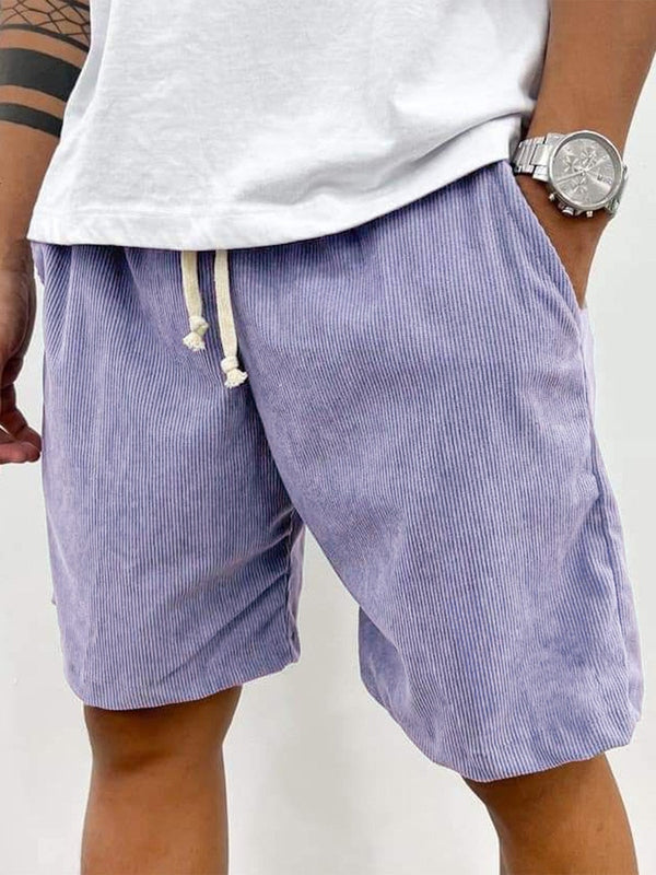 Short en velours côtelé taille élastique cordon homme – Seillans