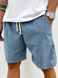 Short en velours côtelé taille élastique cordon homme – Seillans