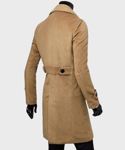 Manteau en laine à double boutonnage coupe élégante redéfinit l'assurance homme – Ruffec