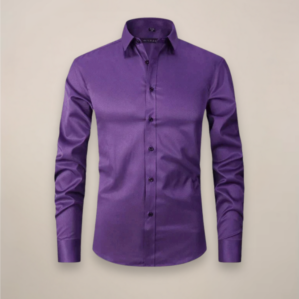 Chemise habillée extensible à col pointu