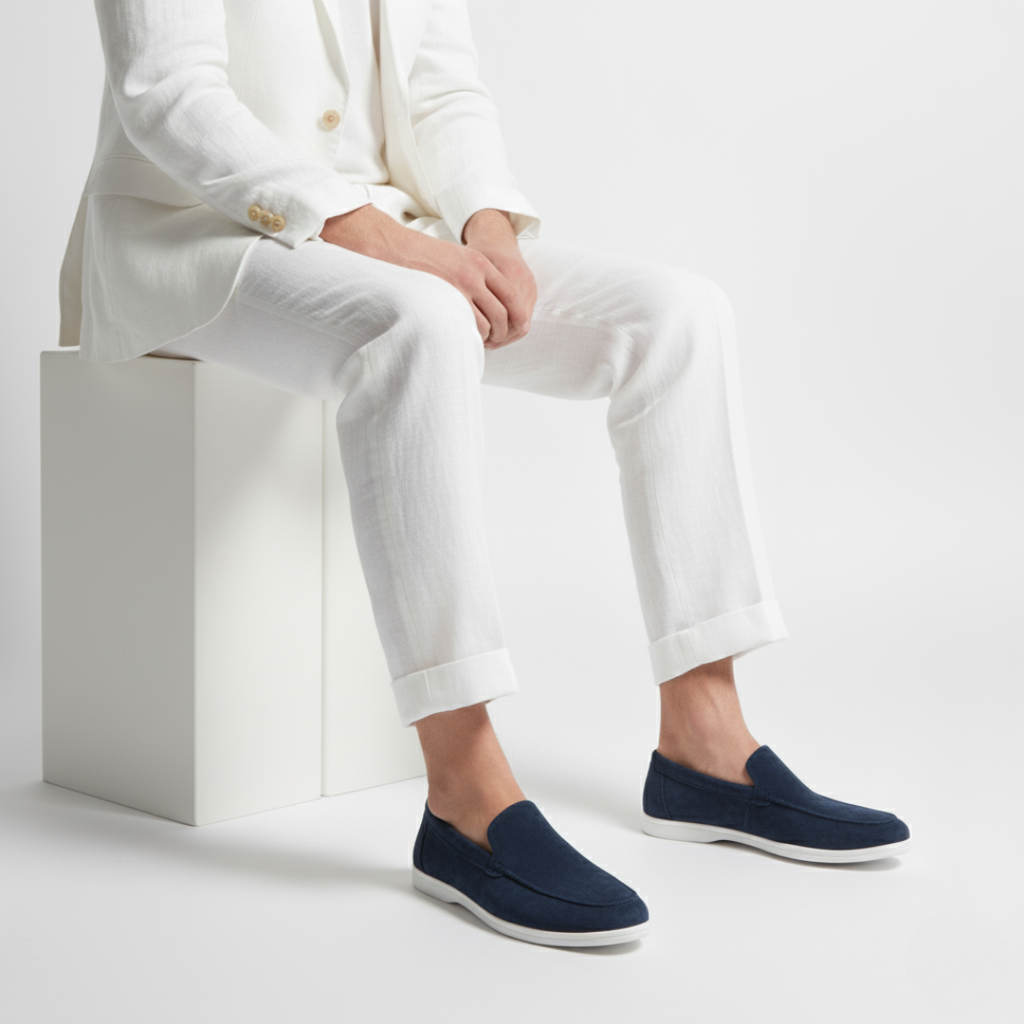 Mocassins à couture apparente silhouette basse au style intemporel homme – Saxe