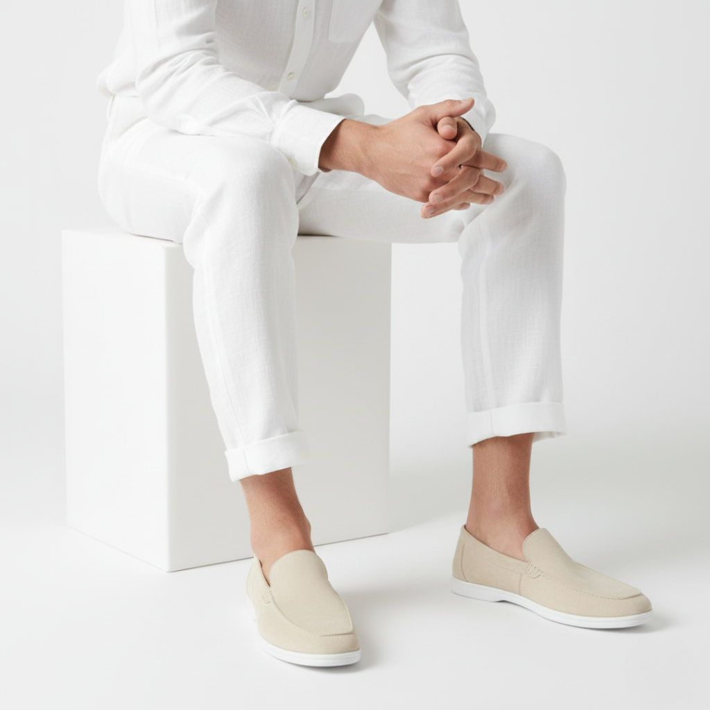 Mocassins à semelle contrastée silhouette basse homme – Louvois