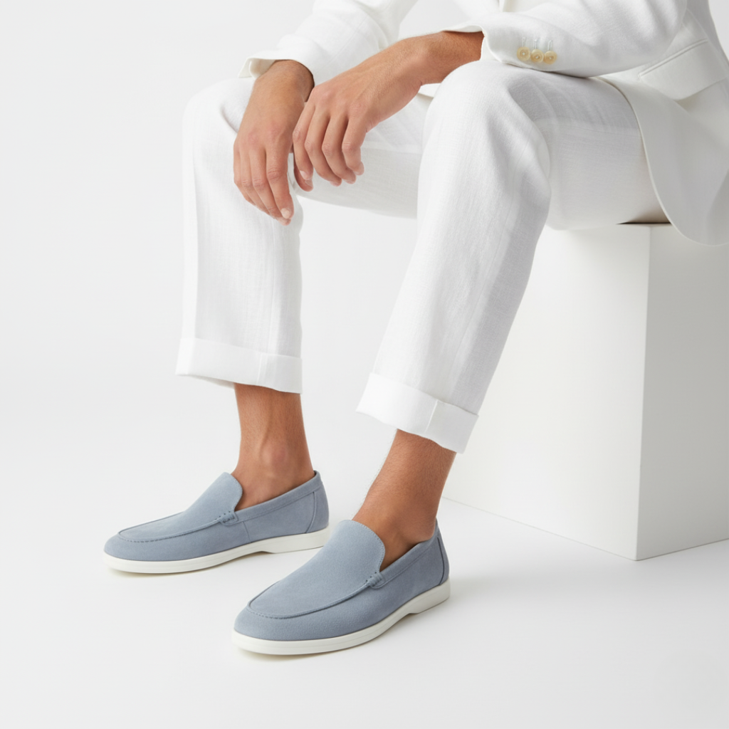 Mocassins à couture apparente silhouette basse au style intemporel homme – Saxe