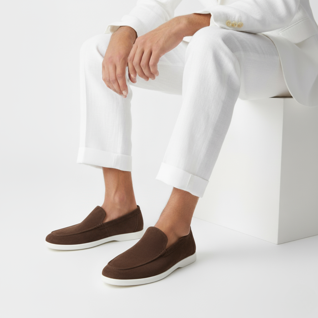 Mocassins à couture apparente silhouette basse au style intemporel homme – Saxe