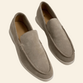 Mocassins en daim élégants à enfiler semelle fine homme – Vitré