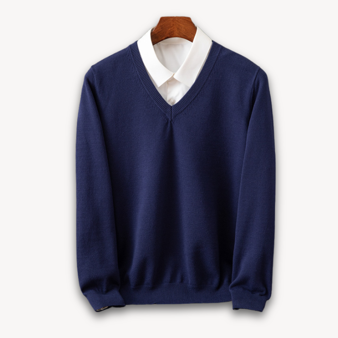 Pull en maille douce effet cachemire col rond homme – Quiberon
