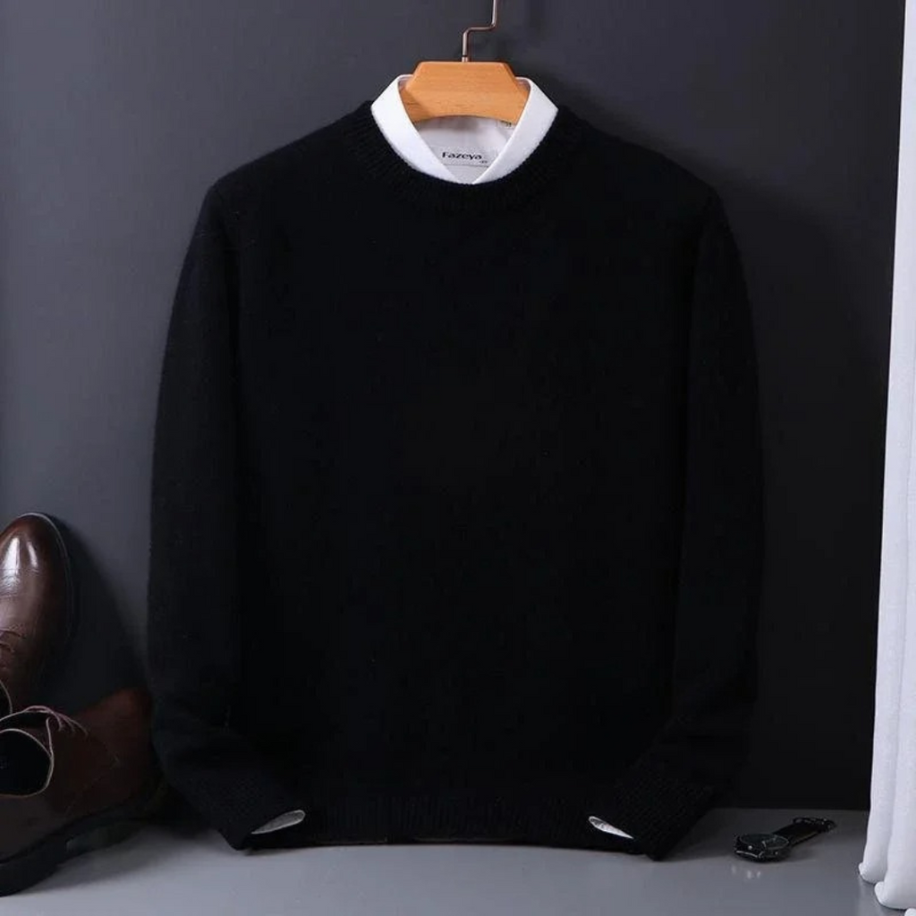 Pull en cachemire maille douce luxueuse finition soignée homme – Cormery