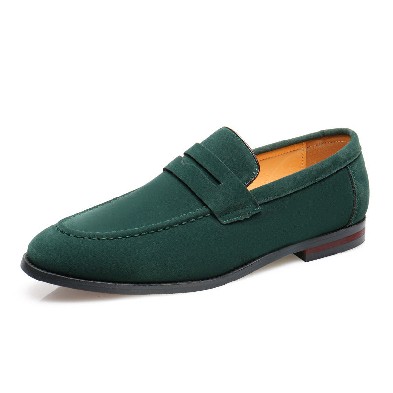 Mocassins à bride aspect daim
