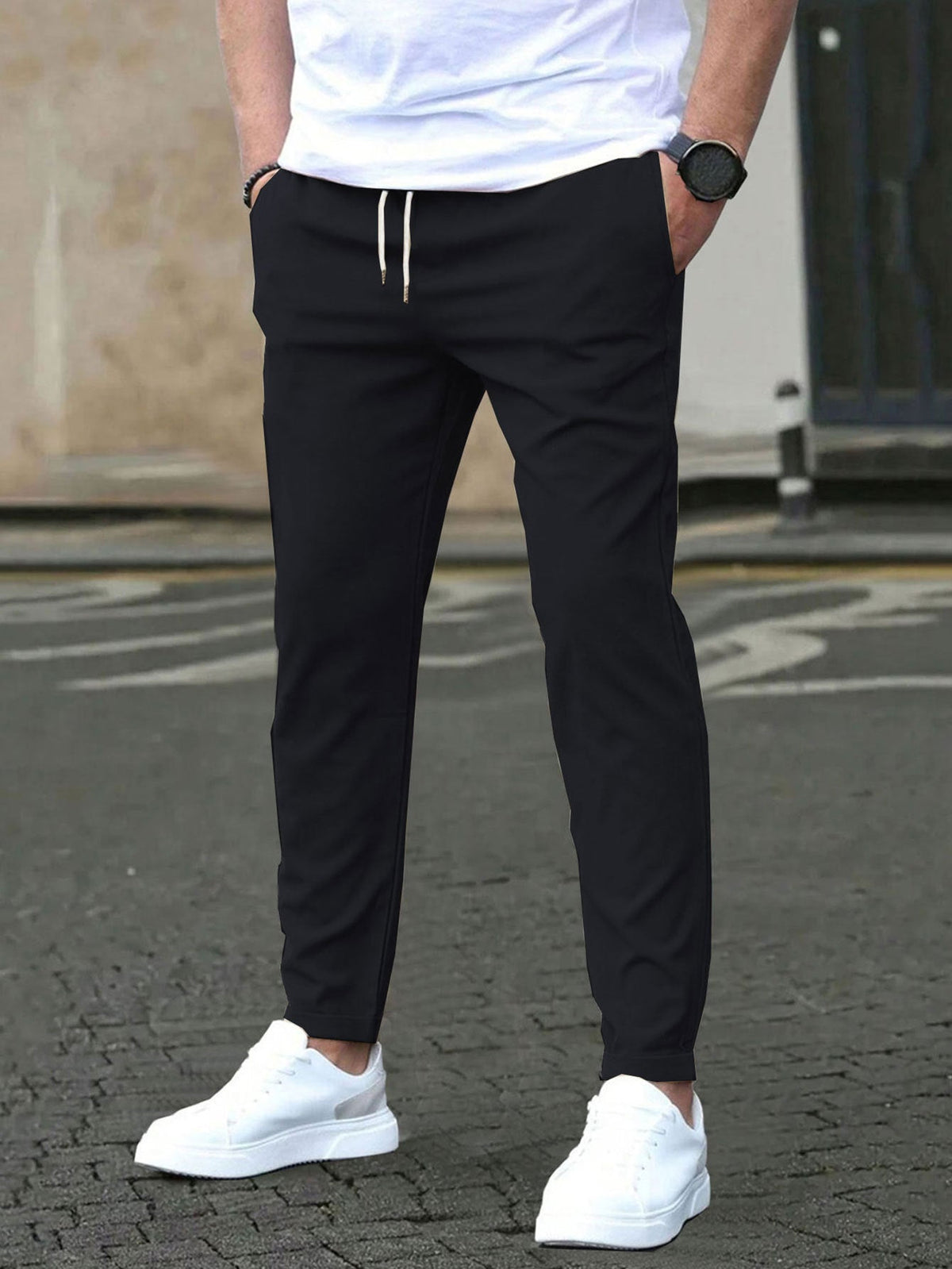 Pantalon extensible coupe ajustée