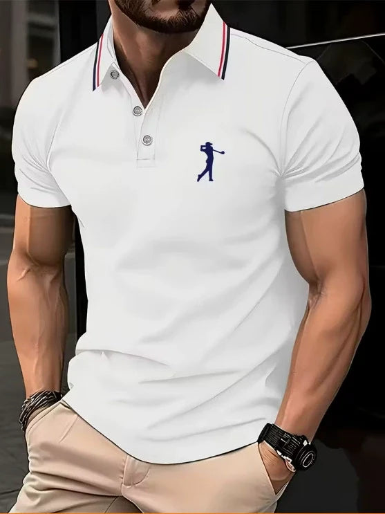 Chemise d’été à imprimé placé