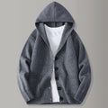 Cardigan à capuche en maille côtelée