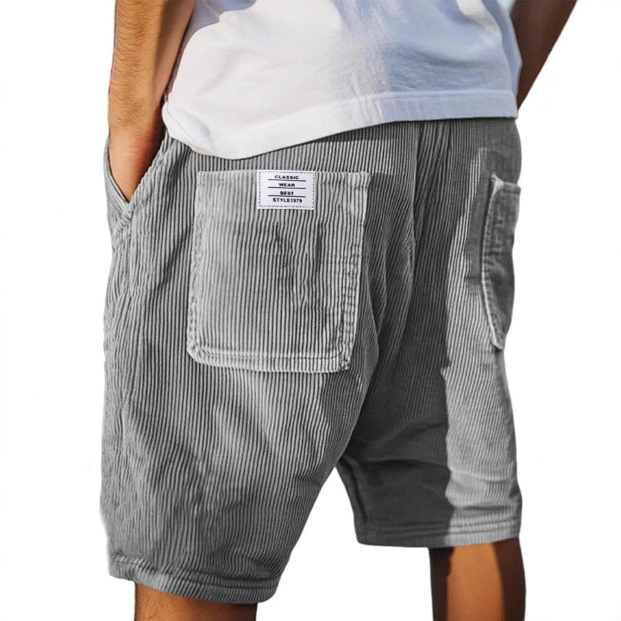 Short chic en velours côtelé au style intemporel homme – Laborde