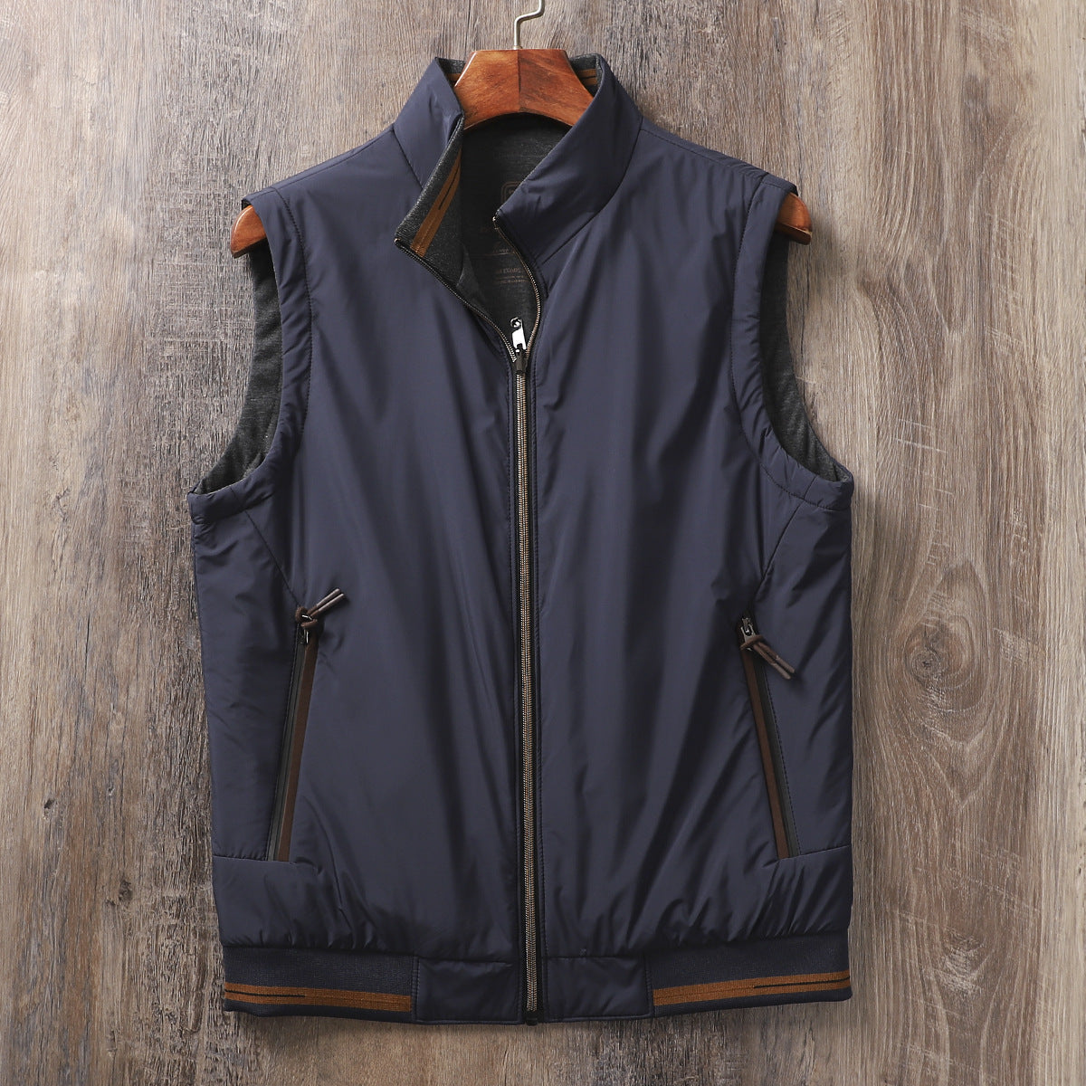 Gilet sans manches réversible double face