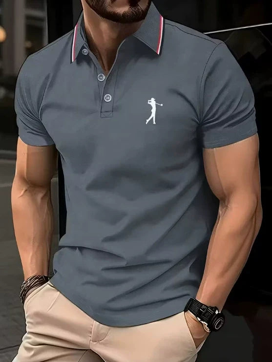 Chemise d’été à imprimé placé