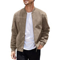 Veste aspect daim à silhouette épurée