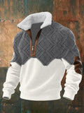 Pull col montant en polaire douce au style intemporel homme – Médicis