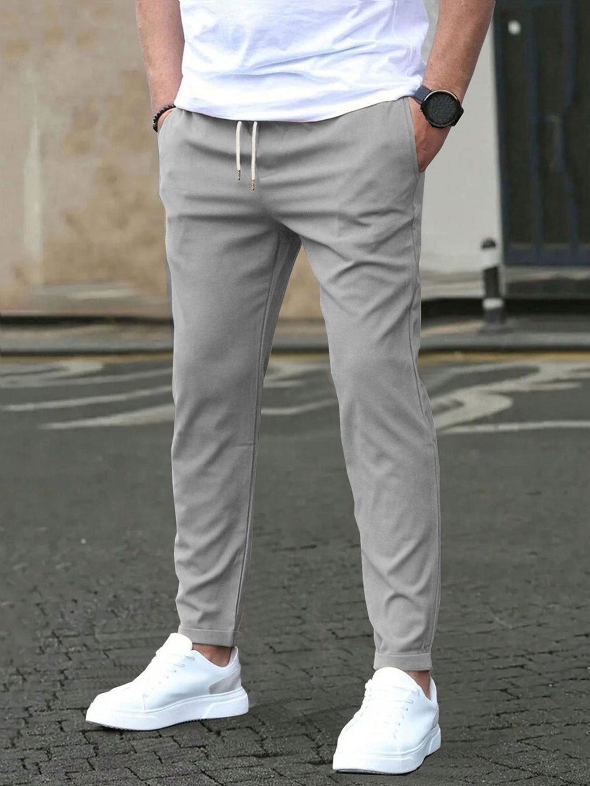 Pantalon extensible coupe ajustée