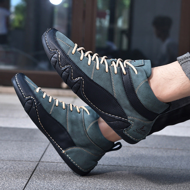Chaussures de ville effet cuir colorées