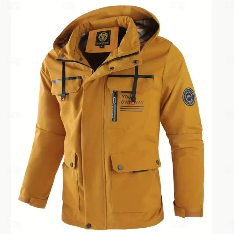Veste zippée à capuche motif lettres