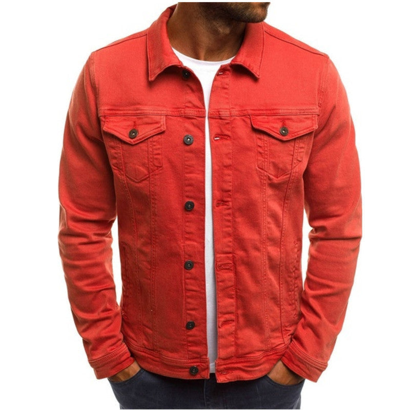 Veste trucker boutonnée poches poitrine