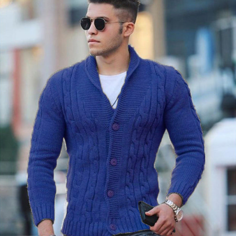 Cardigan boutonné en maille texturée