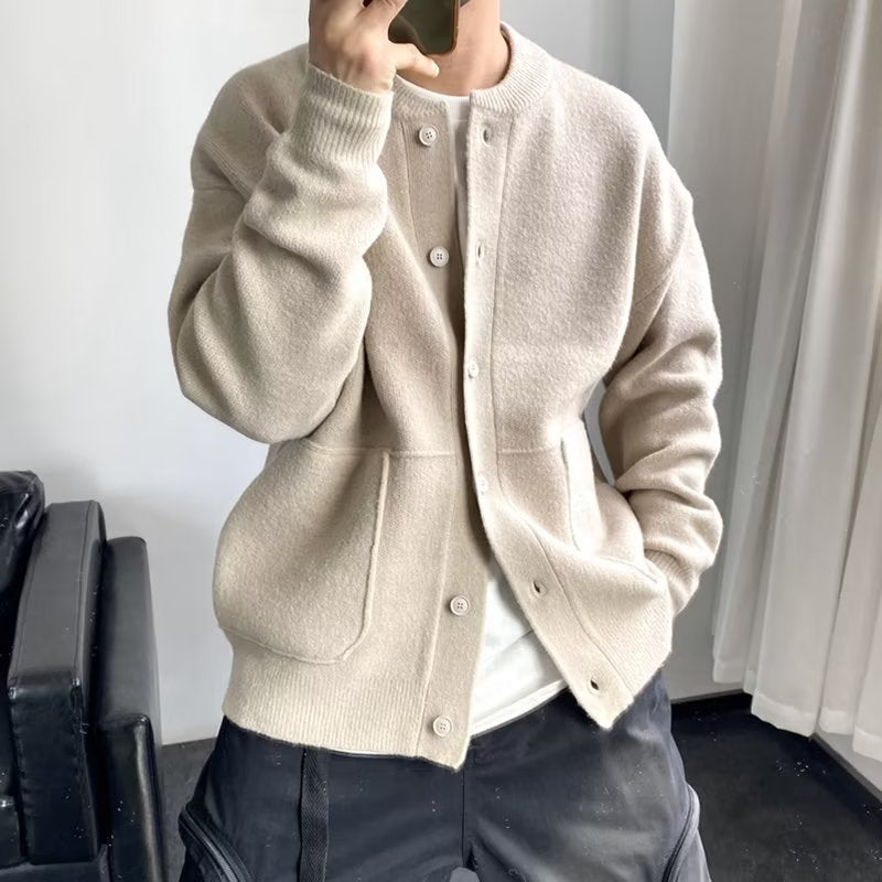 Cardigan boutonné en maille douce