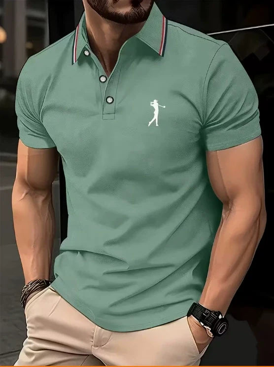 Chemise d’été à imprimé placé