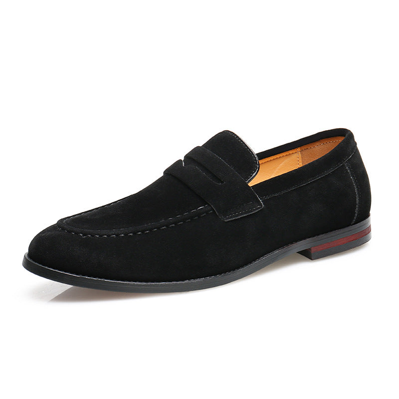 Mocassins à bride aspect daim