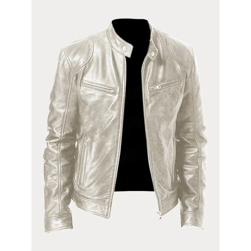 Veste rider esprit motard texturée