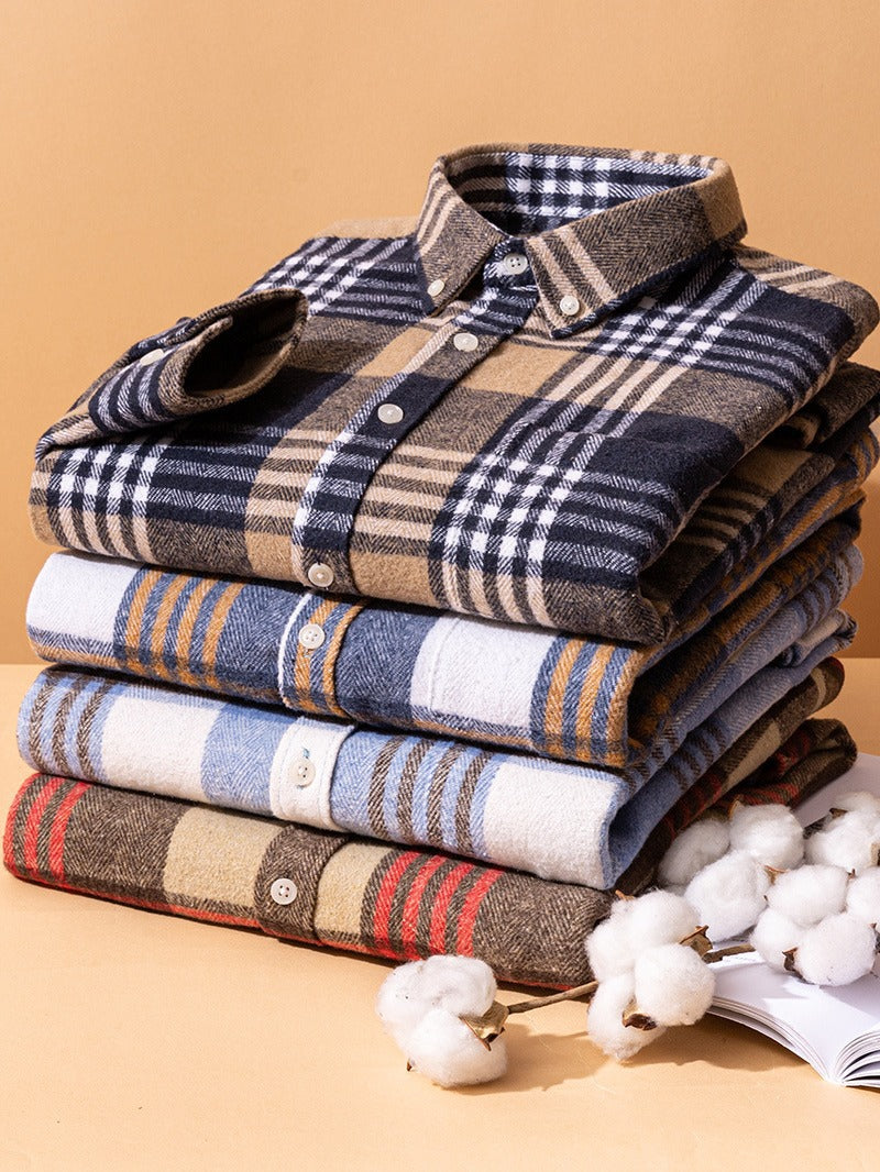 Chemise à carreaux coupe moderne style classique homme – Argentan
