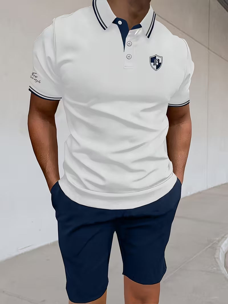 Ensemble polo et short à écusson