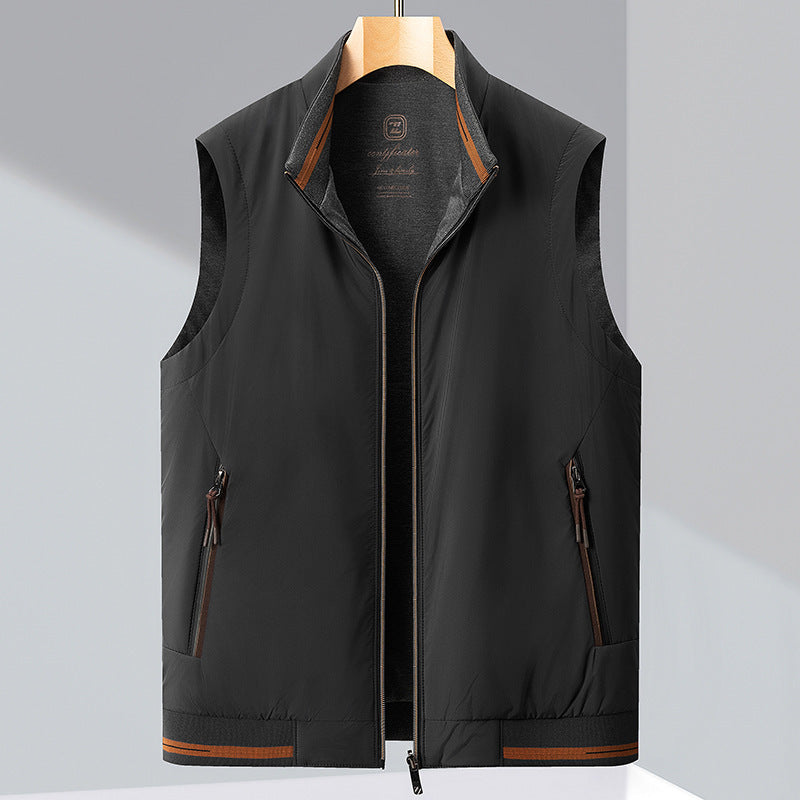Gilet sans manches réversible double face