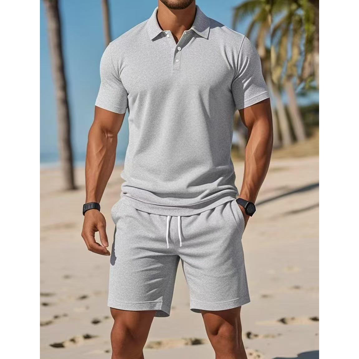 Ensemble polo et short taille cordon à la finition soignée homme – Venasque