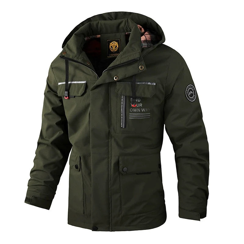 Veste zippée à capuche motif lettres