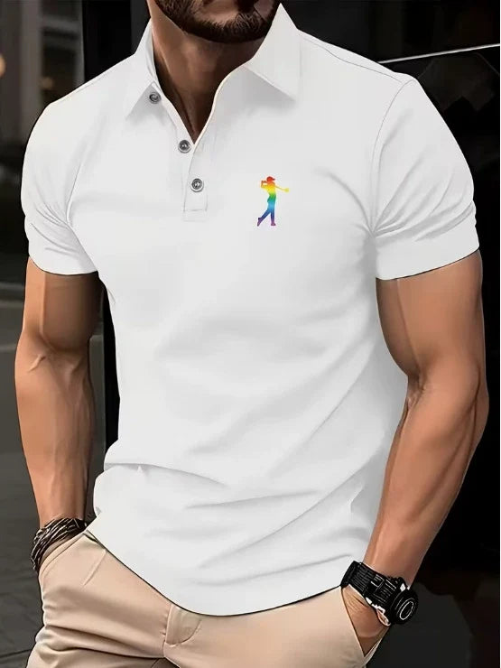 Chemise d’été à imprimé placé