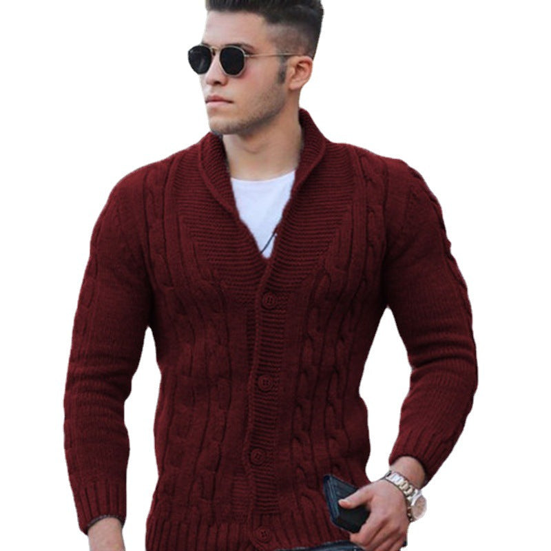 Cardigan boutonné en maille texturée