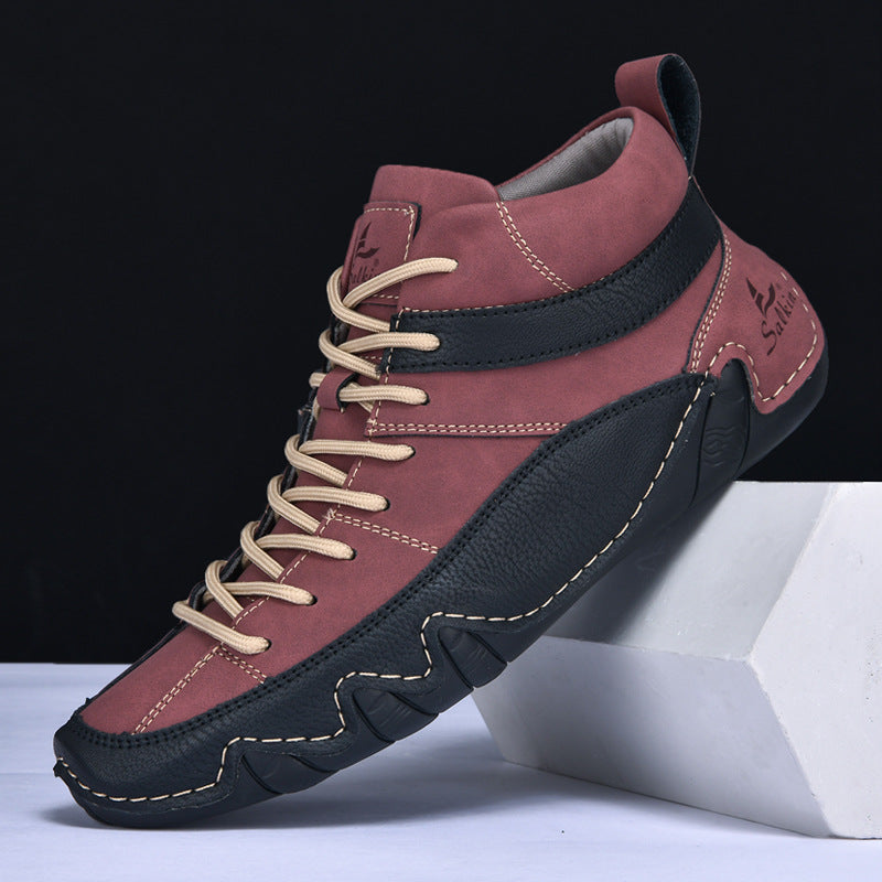 Chaussures de ville effet cuir colorées