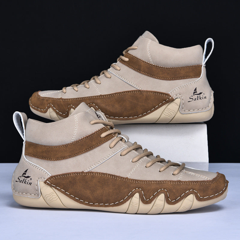 Chaussures de ville effet cuir colorées