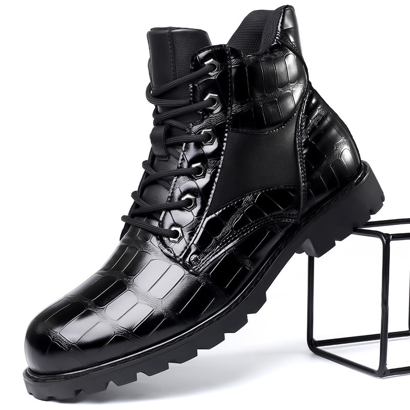 Chaussures habillées effet cuir lisse