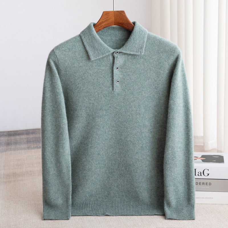 Pull col polo boutonné en maille