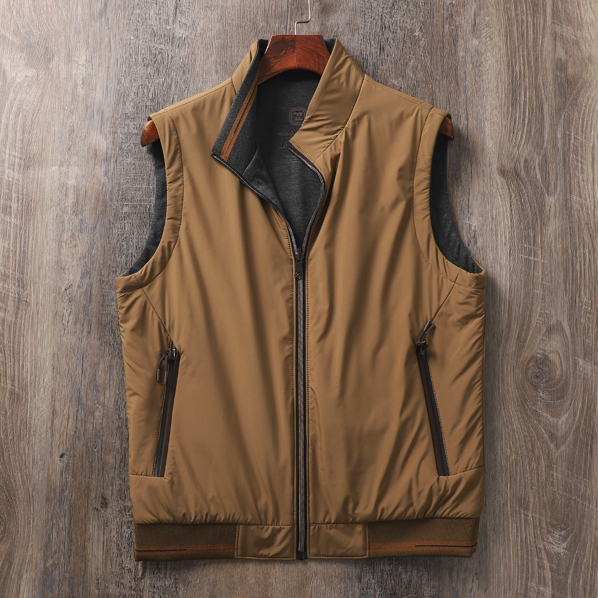Gilet sans manches réversible double face
