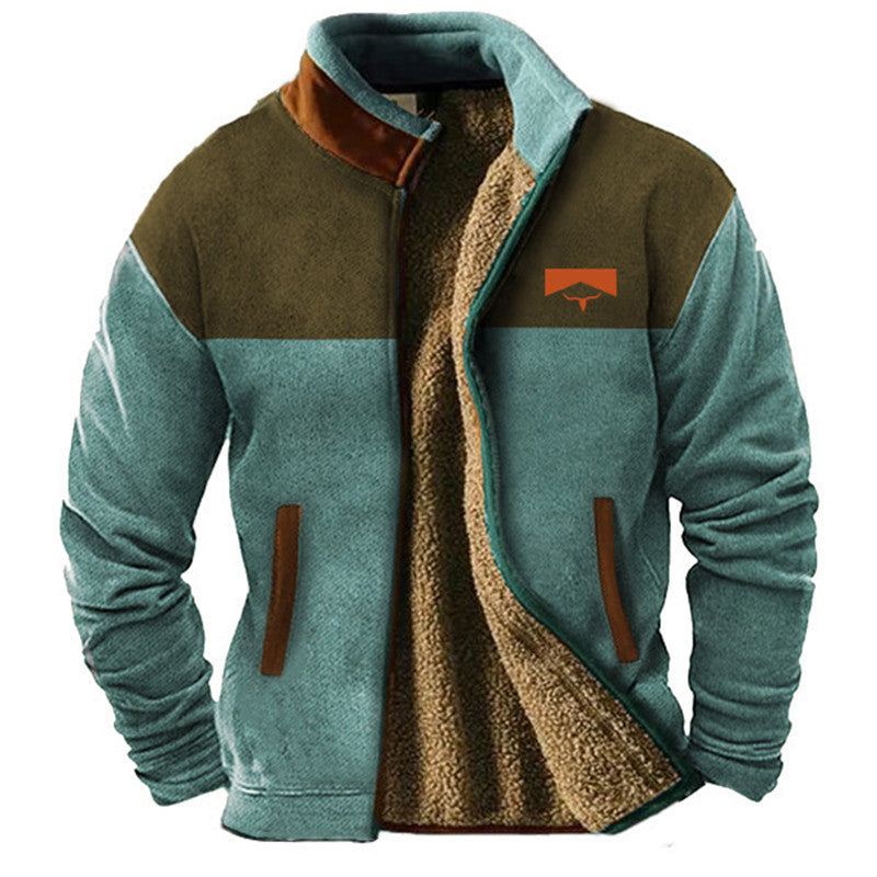 Veste en polaire douce chaude coupe confort style chic intemporel homme – Valençay