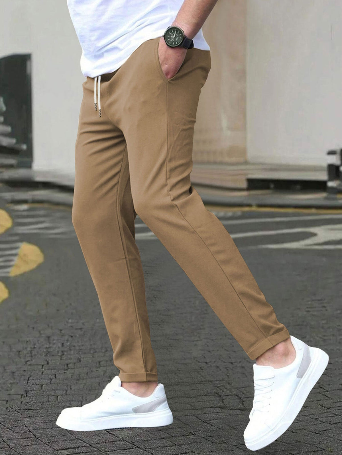 Pantalon extensible coupe ajustée